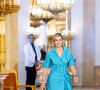 La reine Maxima lors de la remise des prix Appeltjes van Oranje sur le thème de la santé mentale au palais Noordeinde à La Haye le 1er juin 2021.