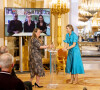 La reine Maxima lors de la remise des prix Appeltjes van Oranje sur le thème de la santé mentale au palais Noordeinde à La Haye le 1er juin 2021.