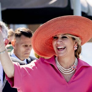 La reine Maxima des Pays-Bas participe à l'ouverture de la biennale des Enfants (Children's Biennale) à Groningen, Pays-Bas, le 1er juin 2021.