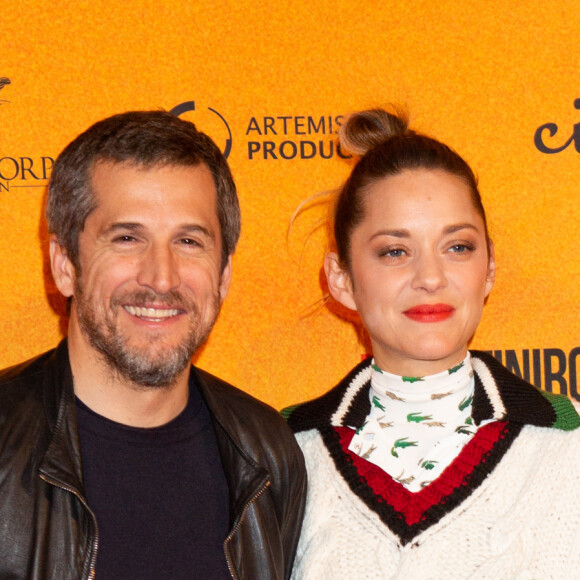 Marion Cotillard et son compagnon Guillaume Canet lors de l'avant-première du film "Nous finirons ensemble" au cinéma UGC Brouckère à Bruxelles, Belgique, le 23 avril 2019. © Alain Rolland/ImageBuzz/Bestimage