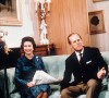 La reine Elisabeth II d'Angleterre et le prince Philip, duc d'Edimbourg en 1975.