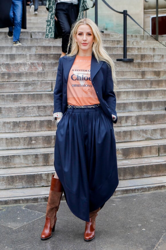 Ellie Goulding au défilé de mode prêt-à-porter "Chloé" automne-hiver 2020/2021 lors de la semaine de la mode à Paris, le 27 février 2020. © Veeren-Clovix/Bestimage 