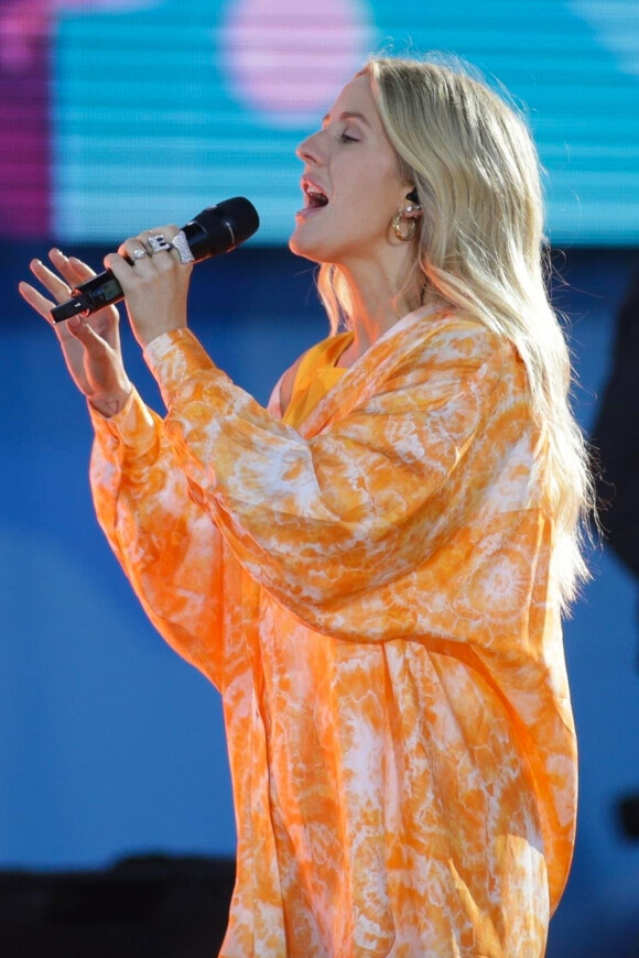 Ellie Goulding se produit au Good morning America Summer Concert à New York, le 13 juin 2019.