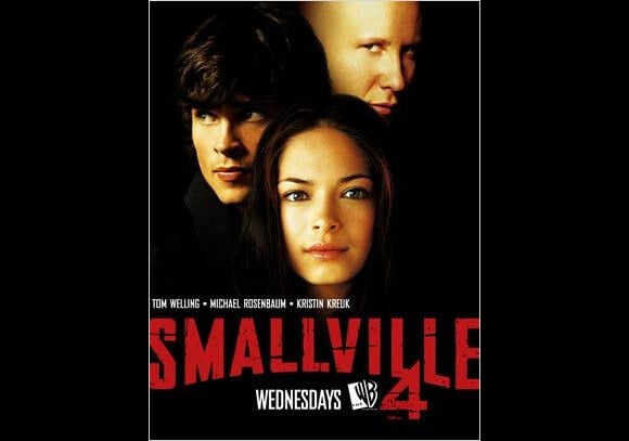 Tom Welling, Michael Rosenbaum et Kristin Kreuk promo étaient les stars de la 4e saison de Smallville.