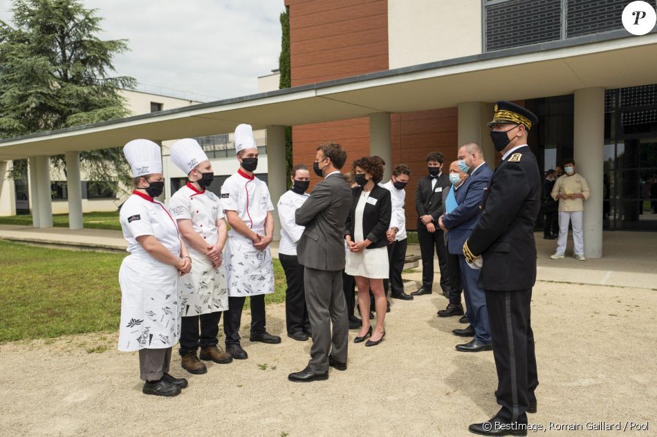 Le président de la République française, Emmanuel Macron visite le ...