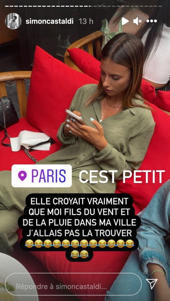 Simon Castaldi passe la soirée avec son ex Giuseppa à Paris - Instagram