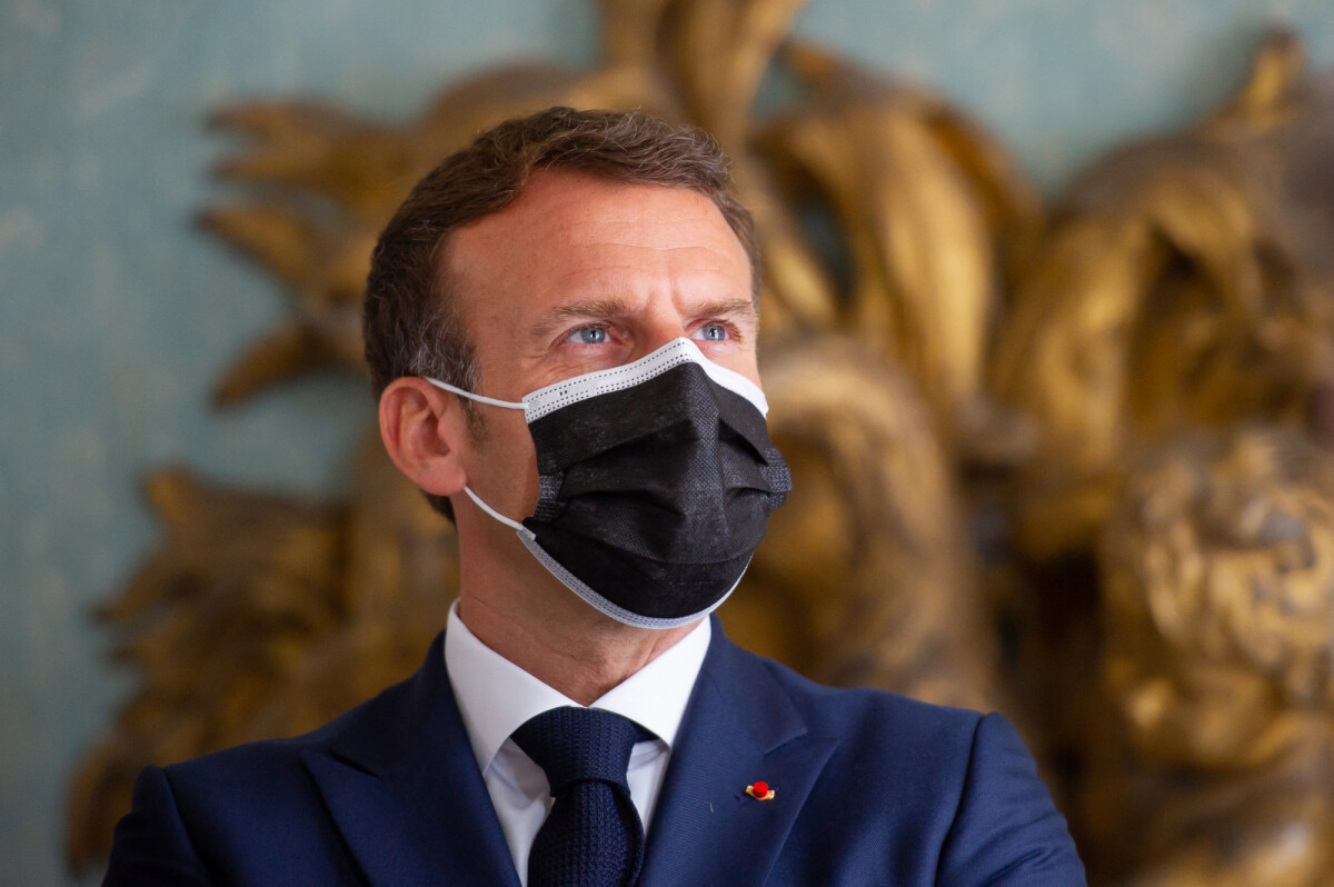 Photo : Le président de la République française Emmanuel Macron lors de ...