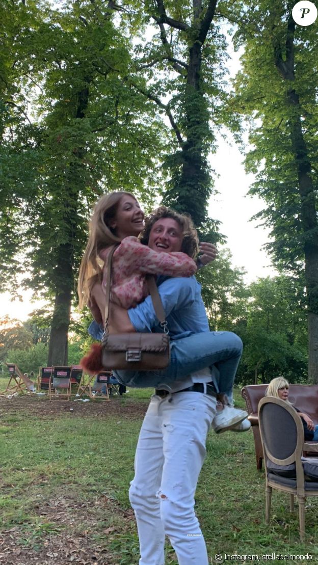 Stella Belmondo et Joalukas Noah sur Instagram, juin 2021.