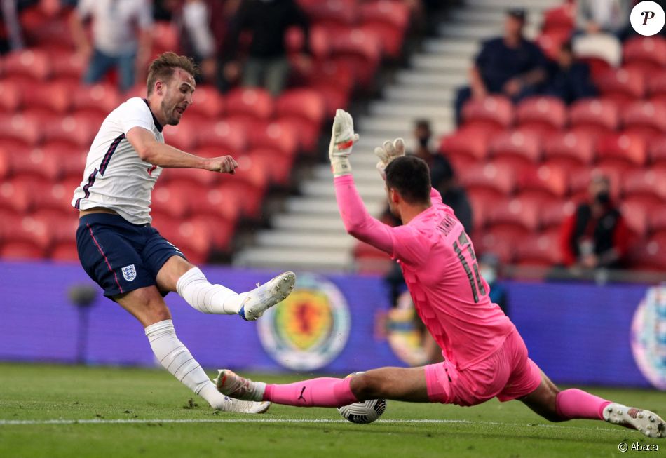 Harry Kane lors du match amical Angleterre - Autriche au Riverside Stadium. Middlesbrough, le 2 juin 2021.