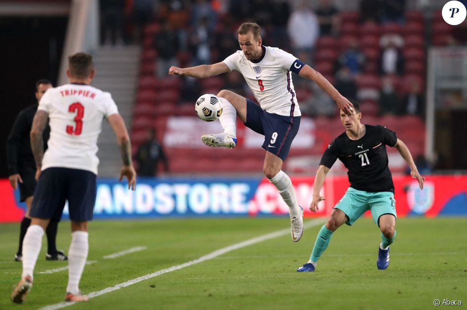 Harry Kane lors du match amical Angleterre - Autriche au Riverside Stadium. Middlesbrough, le 2 juin 2021.