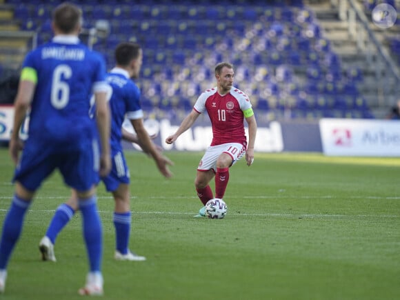 Christian Eriksen lors du match amical Denmark - Bosnie-Herzégovine à Copenhague, le 6 juin 2021.