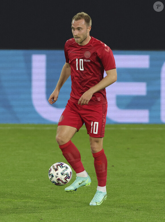 Christian Eriksen lors du match amical Allemagne - Danemark à Innsbruck, le 2 juin 2021.