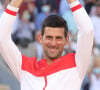Novak Djokovic s'est imposé face à Stefanos Tsitsipas en finale des internationaux de tennis de Roland-Garros à Paris, le 13 juin 2021. © Dominique Jacovides/Bestimage