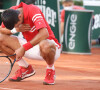 Novak Djokovic s'est imposé face à Stefanos Tsitsipas en finale des internationaux de tennis de Roland-Garros à Paris, le 13 juin 2021. © Dominique Jacovides/Bestimage