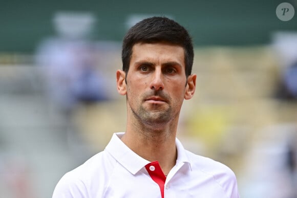 Novak Djokovic - 8e de finale tour simples Messieurs des Internationaux de France de tennis à Roland-Garros, à Paris. Le 7 juin 2021. © Jean-Baptiste Autissier/Panoramic/Bestimage