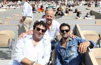 Marc Ladreit de Lacharrière et Jamel Debbouze complices à Roland Garros