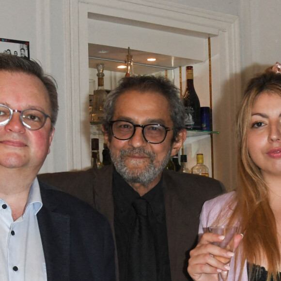 Exclusif - Vincent, Husky Kihal, Lou, la soeur de Lola Marois et Paul Adam - Jean-Marie Bigard et Lola Marois lors de la cérémonie oecuménique à l'occasion du renouvellement de leurs voeux pour leur 10 ans de mariage. Le 27 mai 2021 © Coadic Guirec / Bestimage