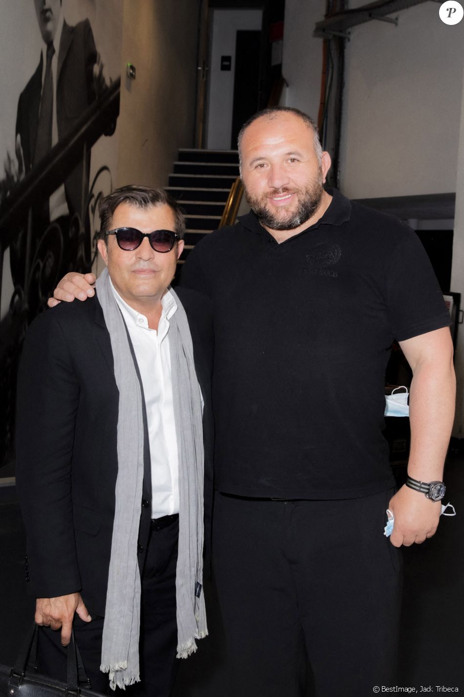 Exclusif - Franck Appietto et Mokhtar - Enregistrement du jeu "À Prendre Ou À Laisser" (APOAL) présenté par Christophe Dechavanne et diffusé sur C8 à partir du 14 juin 2021, à Paris, France, le 1er juin 2021. © Jack Tribeca/Bestimage