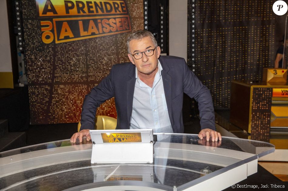 Exclusif - Christophe Dechavanne - Enregistrement du jeu "À Prendre Ou À Laisser" (APOAL) présenté par Christophe Dechavanne. © Jack Tribeca/Bestimage