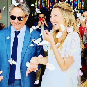 Mariage de Laura Smet et Raphaël Lancrey-Javal - Photographie partagée par Nathalie Baye sur Instagram.