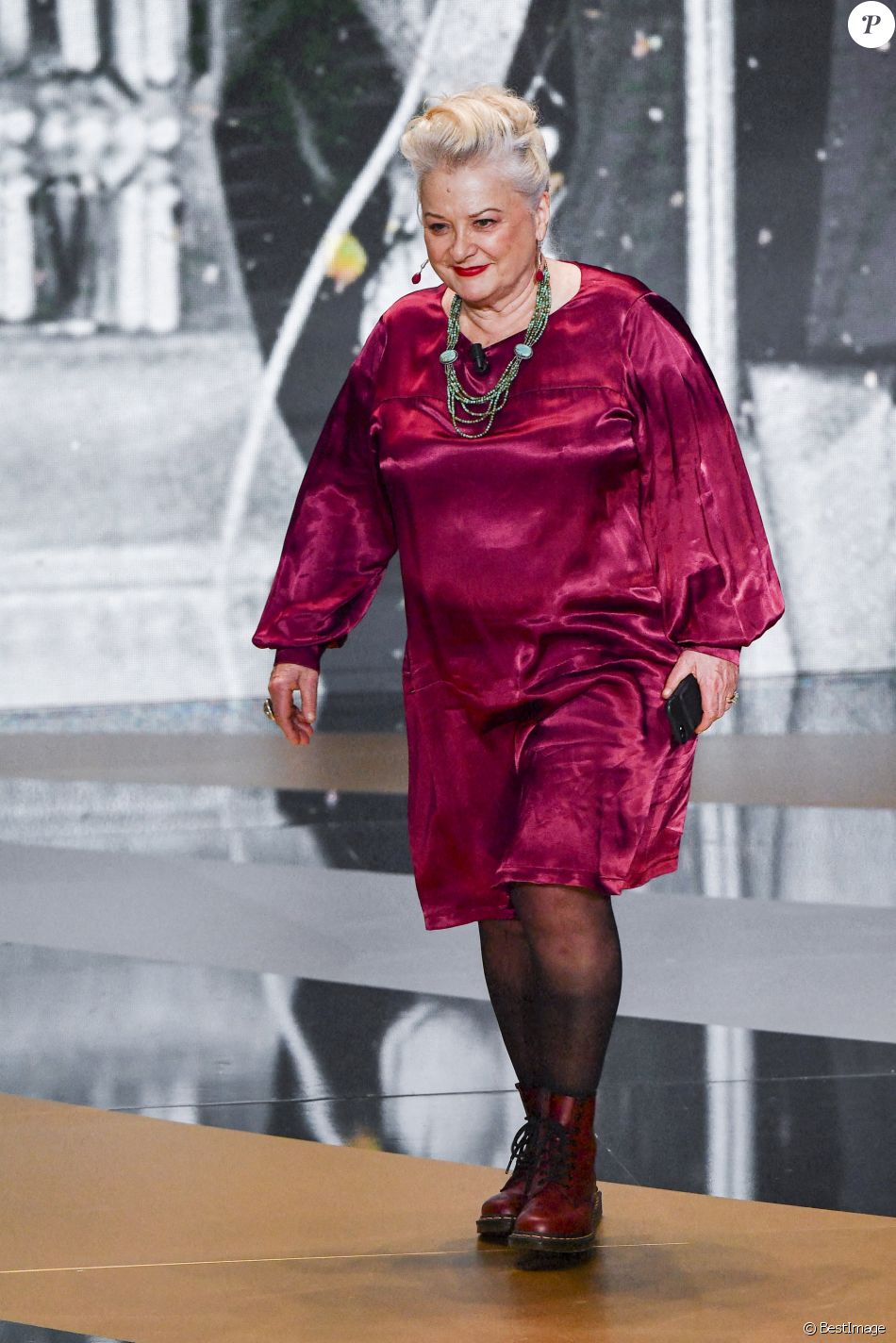 Josiane Balasko - 46e cérémonie des César à l'Olympia à Paris, le 12 mars 202. © Dominique Charriau/ Pool / Bestimage
