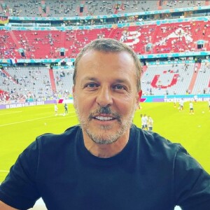 Jean Roch - Match de l'UEFA Euro 2020 opposant l'Allemagne à la France au stade Allianz Arena à Munich. Instagram. Le 15 juin 2021.