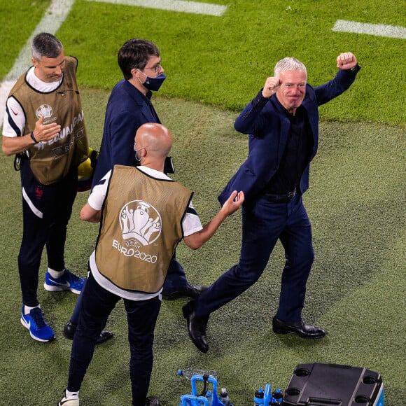 Joie de Didier Deschamps - Match de l'UEFA Euro 2020 opposant l'Allemagne à la France au stade Allianz Arena à Munich. Le 15 juin 2021. © Federico Pestellini/Panoramic/Bestimage