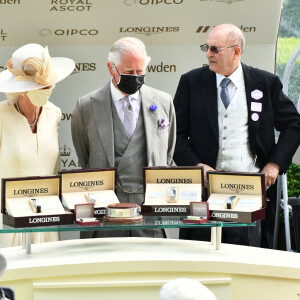 Le prince Charles, prince de Galles, et Camilla Parker Bowles, duchesse de Cornouailles, assistent à la prestigieuse course hippique "Royal Ascot", à Ascot, Royaume Uni, le 16 juin 2021.