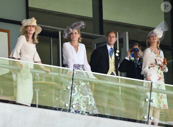 Le prince Edward, comte de Wessex et son épouse Sophie Rhys-Jones, comtesse de Wessex, assiste à la prestigieuse course hippique "Royal Ascot" à Ascot, Royaume Uni, le 16 juin 2021.
