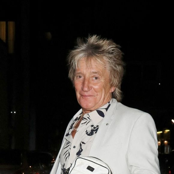 Exclusif - Rod Stewart et sa femme Penny Lancaster profitent d'une soirée au Zuma à Londres. Le 5 septembre 2020.