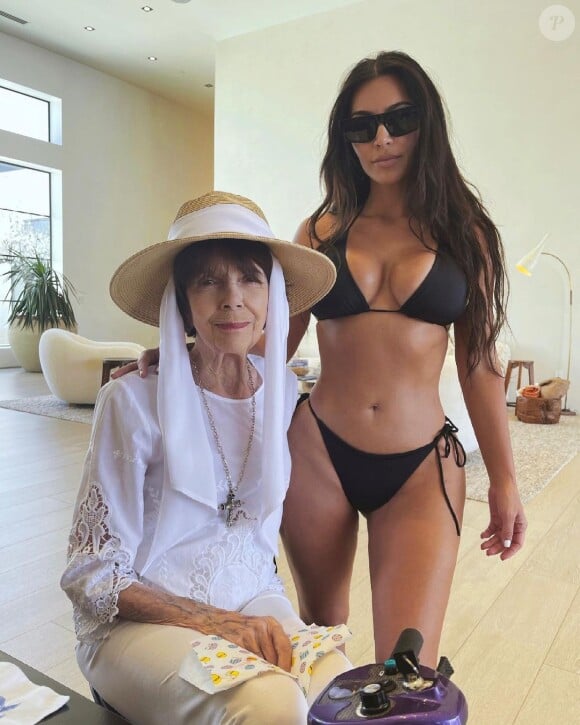 Kim Kardashian et sa grand-mère, MJ.