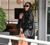 Kim Kardashian arrive à l'aéroport de Paris - Le Bourget, France.