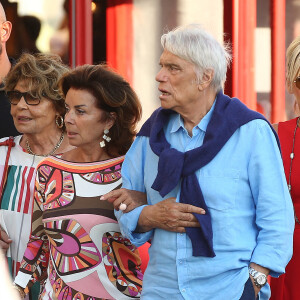 Bernard Tapie et sa femme Dominique sont allés diner au restaurant "Le Girelier" à Saint-Tropez. Le 15 juillet 2020