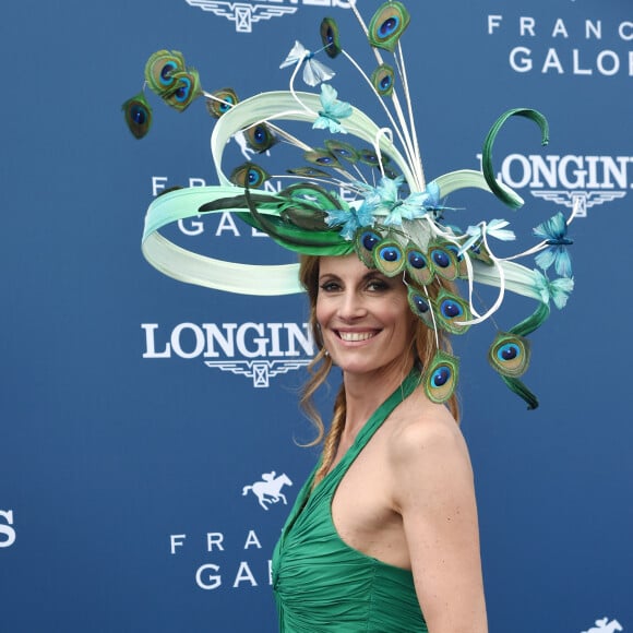 Sophie Thalmann (robe Christophe Guillarmé) - 169ème Prix de Diane Longines sur l'hippodrome de Chantilly, France, le 17 juin 2018. © Giancarlo Gorassini/Bestimage 