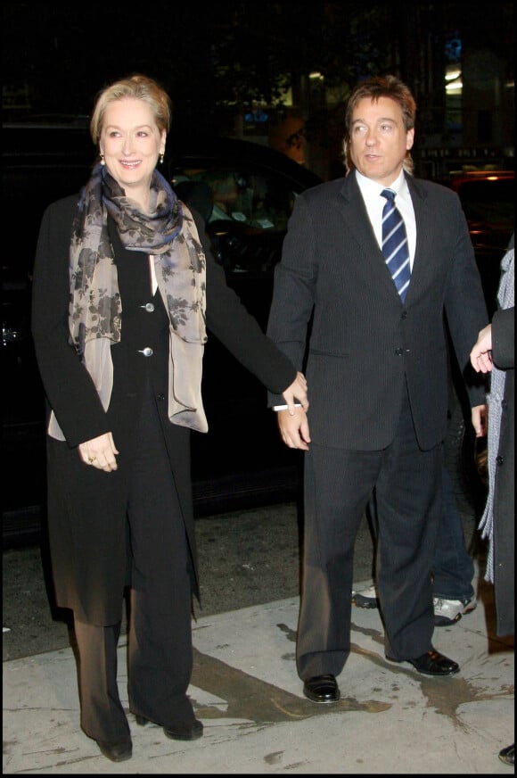 Meryl Streep et son mari Don Gummer à la projection de Lions for lambs à New York 