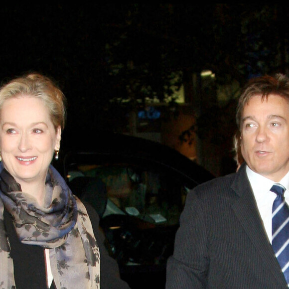 Meryl Streep et son mari Don Gummer à la projection de Lions for lambs à New York 