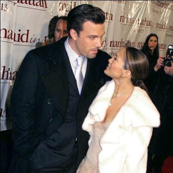 Jennifer Lopez et Ben Affleck en décembre 2002.