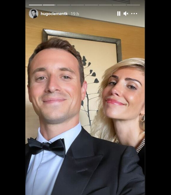 Hugo Clément a partagé cette photo de lui avec sa belle en story Instagram, le 22 juin 2021 lors du Festival de Monte-Carlo à Monaco