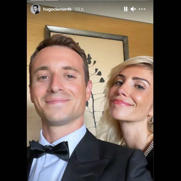 Hugo Clément a partagé cette photo de lui avec sa belle en story Instagram, le 22 juin 2021 lors du Festival de Monte-Carlo à Monaco