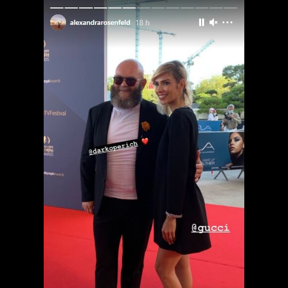 Alexandra Rosenfeld a posté cette photo avec Darko Perić au Festival de Monte-Carlo, sur Instagram, le 22 juin 2021