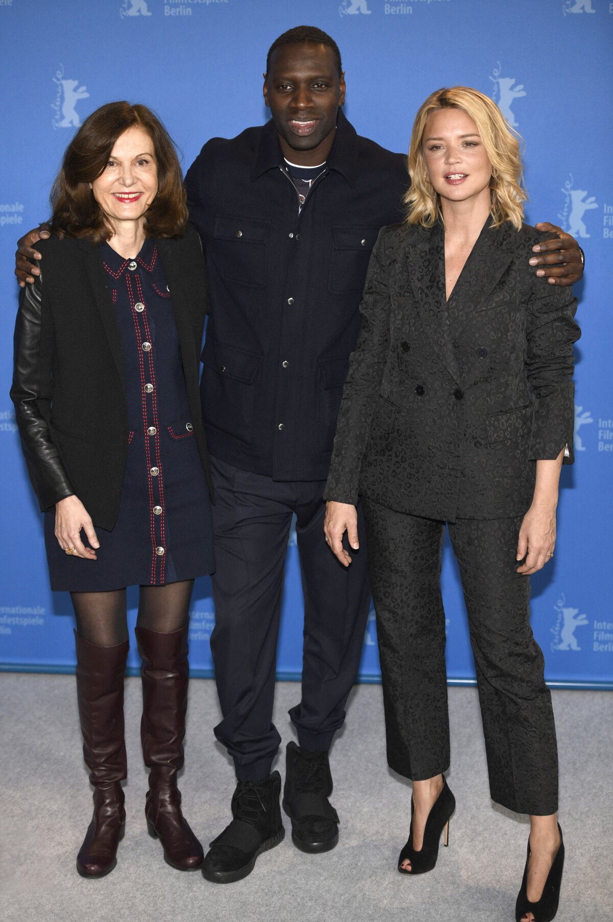 Photo : Virginie Efira, Omar Sy et Anne Fontaine - Photocall du film  