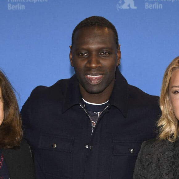 Virginie Efira, Omar Sy et Anne Fontaine - Photocall du film "Police Night Shift" lors de la 70e édition du festival international du film de Berlin. Le 28 février 2020. © Future-Image via Zuma Press/Bestimage