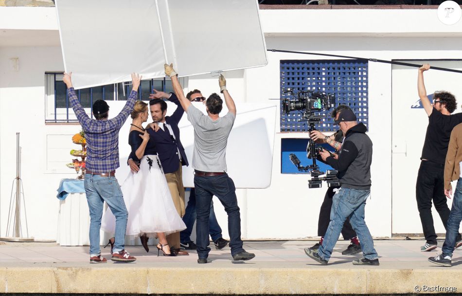 Film Avec Romain Duris Et Virginie Efira Exclusif - Tournage du film En attendant bojangles avec Romain Duris et