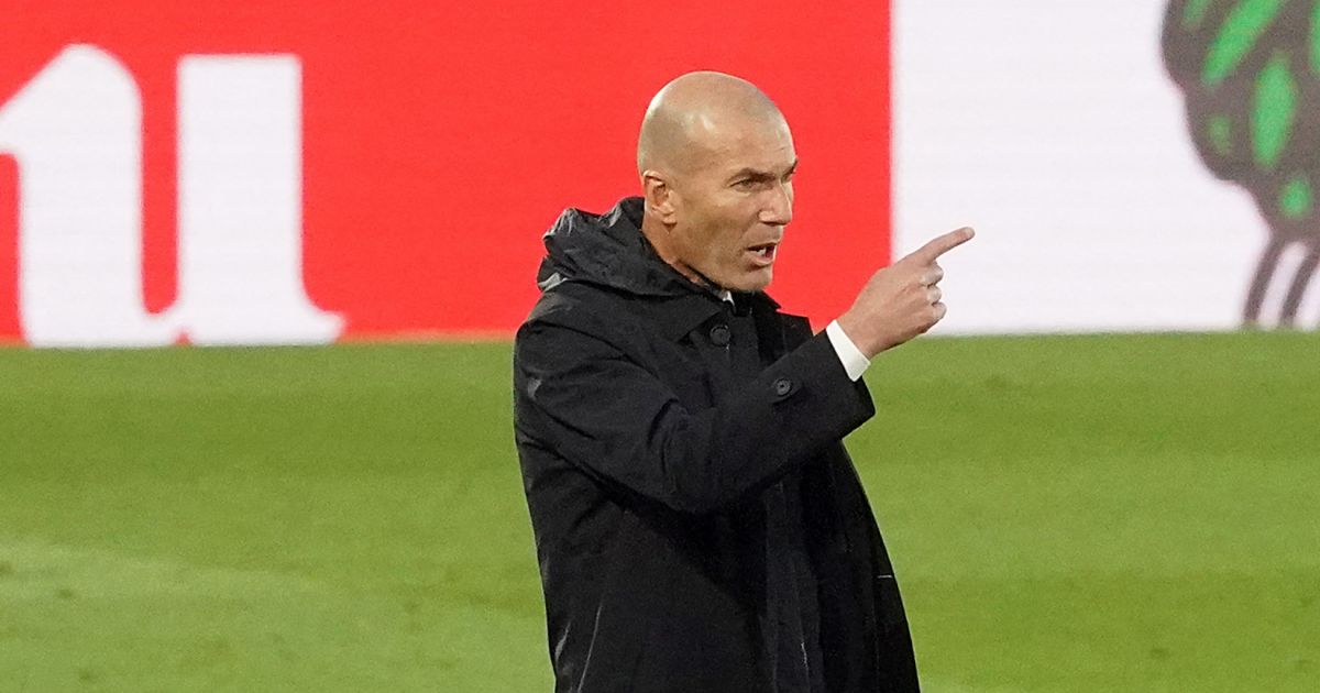 Zinedine Zidane au Stade AlfredoDiStéfano, à Madrid, le 9 mai 2021