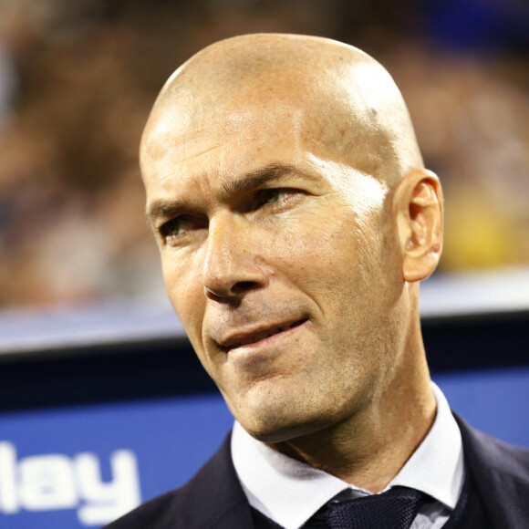 Zinedine Zidane lors du match de la Coupe du Roi "Real Zaragoza - Real Madrid" à Zaragoza.