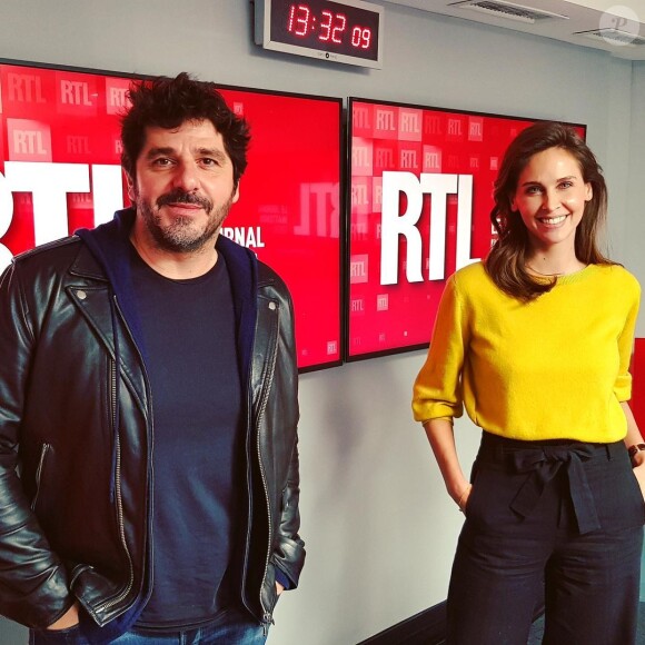 Ophélie Meunier a reçu Patrick Fiori à l'antenne de RTL. Février 2021