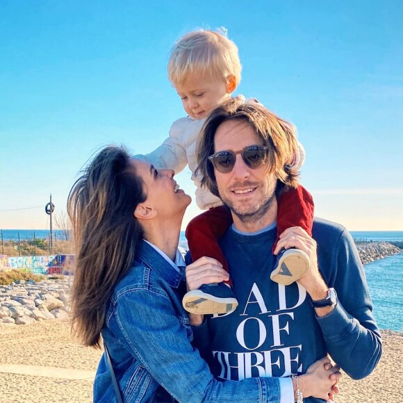 Ophélie Meunier et sa petite famille. Décembre 2020
