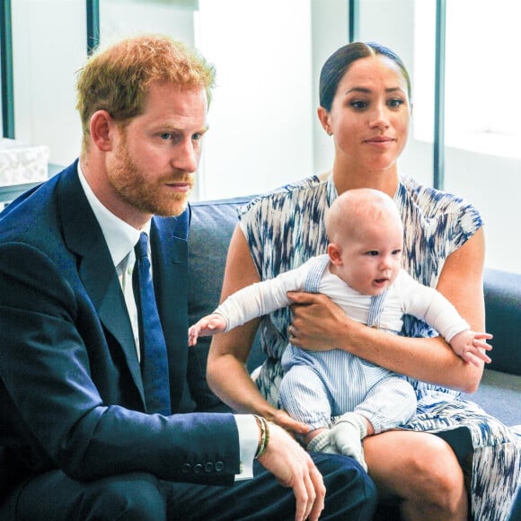 Le prince Harry et Meghan Markle présentent leur fils Archie à Desmond Tutu à Cape Town, Afrique du Sud.