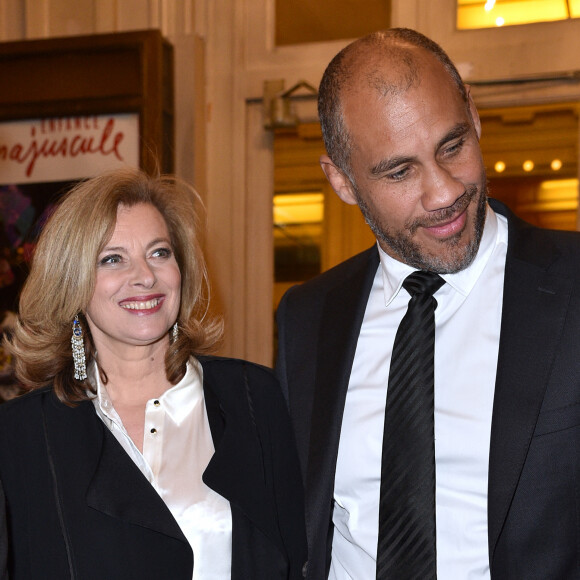 Valérie Trierweiler et son compagnon Romain Magellan - Gala d'Enfance Majuscule donné au profit de l'enfance maltraitée à la salle Gaveau à Paris, le 25 mars 2019. © Giancarlo Gorassini/Bestimage