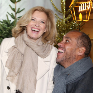 Valérie Trierweiler et son compagnon Romain Magellan lors de la soirée de lancement du "Winter Time" au profit de l'association ELA à l'hôtel Sofitel rue du Faubourg Saint-Honoré à Paris, France. © Denis Guignebourg/BestImage